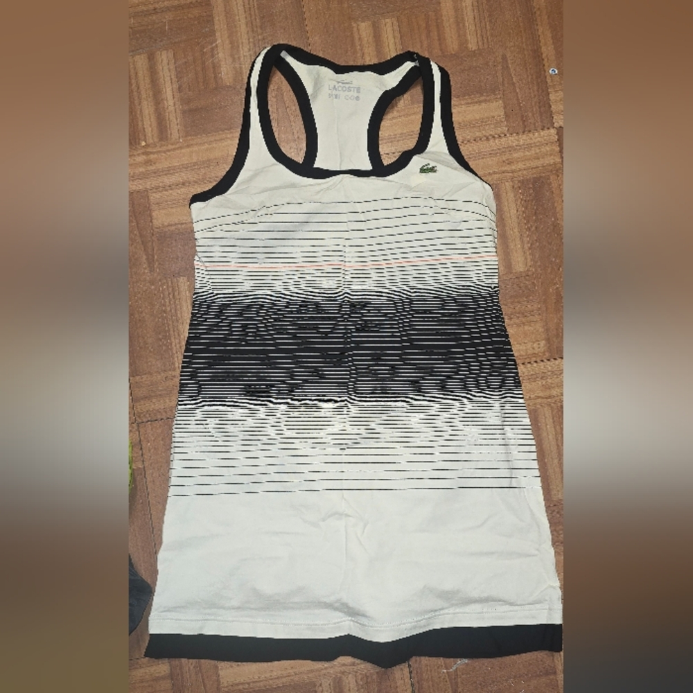 Lacoste Stretch White Tennis Dress